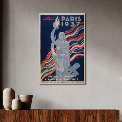 Mostra Internazionale Di Arte E Tecnologia Leonetto Cappiello lcp47 quadro stampato su tela