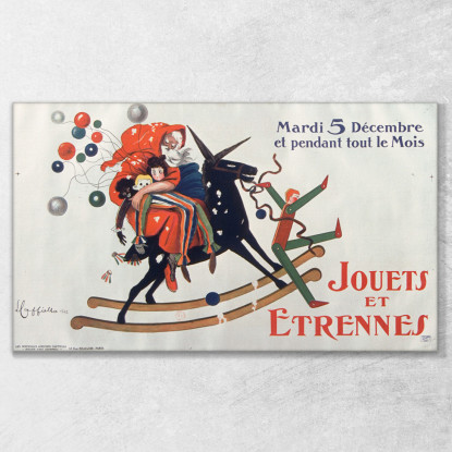 Giocattoli E Regali Leonetto Cappiello lcp54 quadro stampato su tela