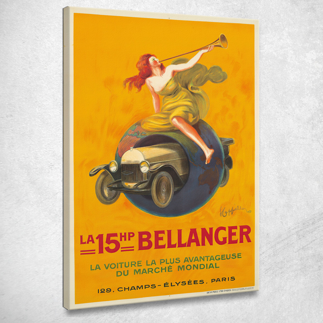Il Bellanger Da 15 Cv Leonetto Cappiello lcp57 quadro stampato su tela