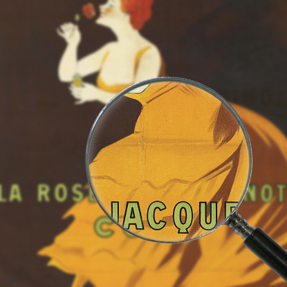 La Rose Jacqueminot Coty Leonetto Cappiello lcp61 quadro stampato su tela