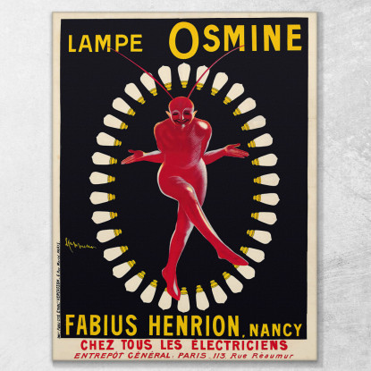 Lampada Osmine Leonetto Cappiello lcp63 quadro stampato su tela