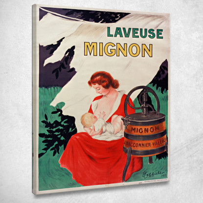 Lavatrice Carina Leonetto Cappiello lcp64 quadro stampato su tela