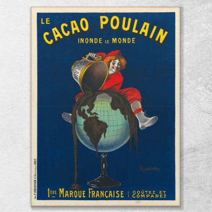 Puledro Al Cacao Leonetto Cappiello lcp66 quadro stampato su tela