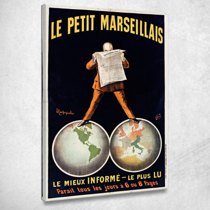Le Petit Marseillais Leonetto Cappiello lcp69 quadro stampato su tela