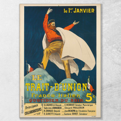 L'Unione Trait-D Leonetto Cappiello lcp73 quadro stampato su tela