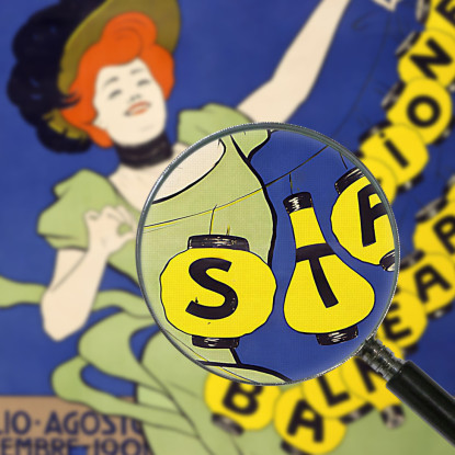 Livorno Stagione Balneare Leonetto Cappiello lcp75 quadro stampato su tela