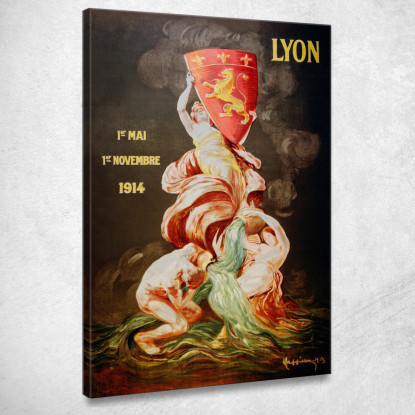 Fiera Internazionale Di Lione Leonetto Cappiello lcp76 quadro stampato su tela