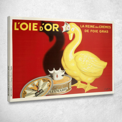L'Oie D'Or Leonetto Cappiello lcp77 quadro stampato su tela
