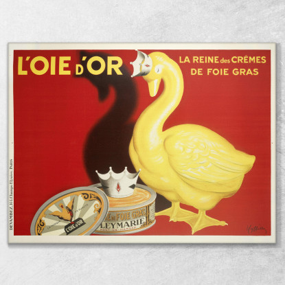 L'Oie D'Or Leonetto Cappiello lcp77 quadro stampato su tela