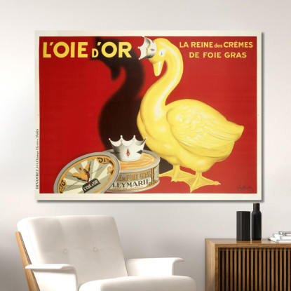 L'Oie D'Or Leonetto Cappiello lcp77 quadro stampato su tela