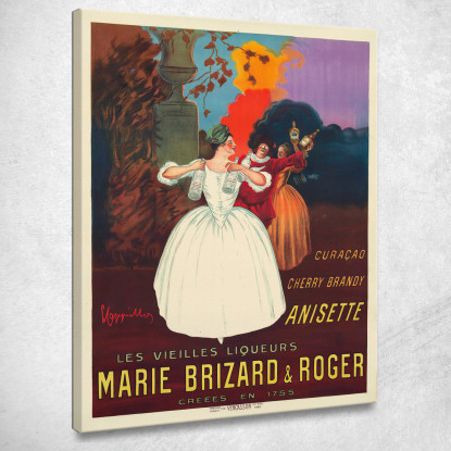 Marie Brizard E Roger Leonetto Cappiello lcp81 quadro stampato su tela