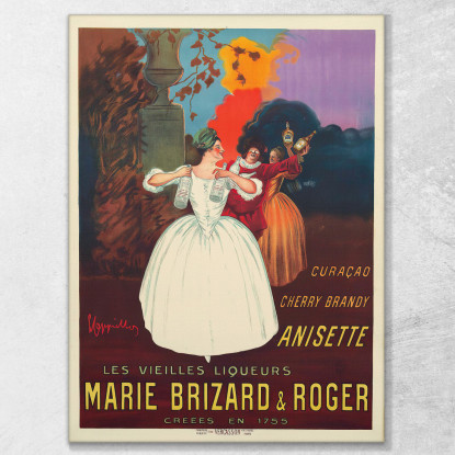 Marie Brizard E Roger Leonetto Cappiello lcp81 quadro stampato su tela