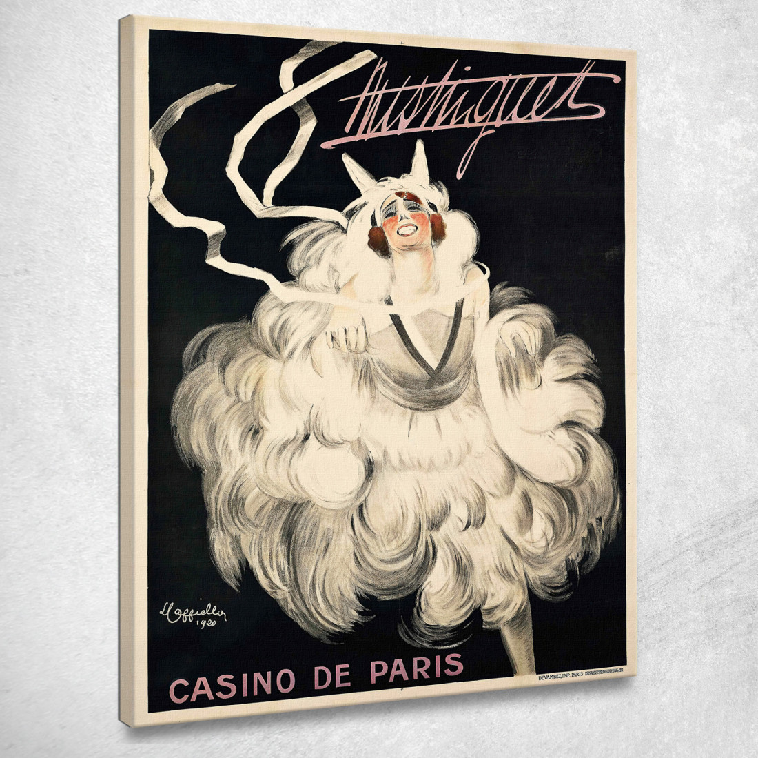 Mistinguett Casinò Di Parigi Leonetto Cappiello lcp83 quadro stampato su tela