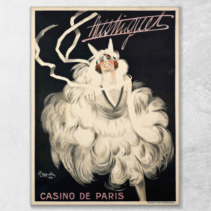 Mistinguett Casinò Di Parigi Leonetto Cappiello lcp83 quadro stampato su tela