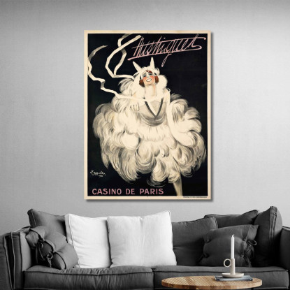 Mistinguett Casinò Di Parigi Leonetto Cappiello lcp83 quadro stampato su tela