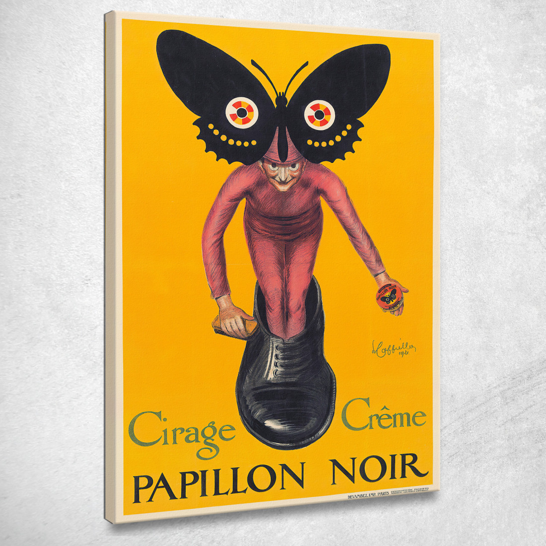 Farfalla Nera Leonetto Cappiello lcp90 quadro stampato su tela