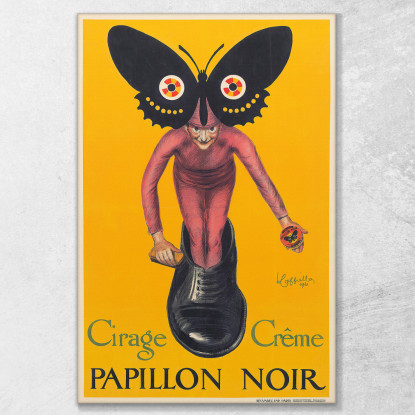 Farfalla Nera Leonetto Cappiello lcp90 quadro stampato su tela