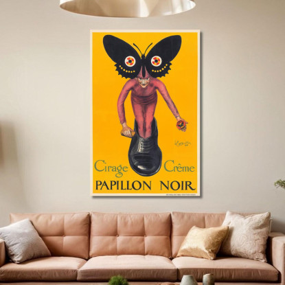 Farfalla Nera Leonetto Cappiello lcp90 quadro stampato su tela