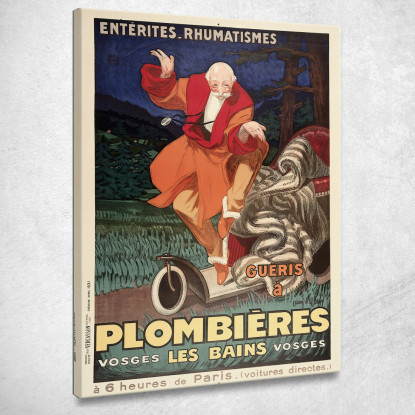 Plombières-Les-Bains Leonetto Cappiello lcp93 quadro stampato su tela