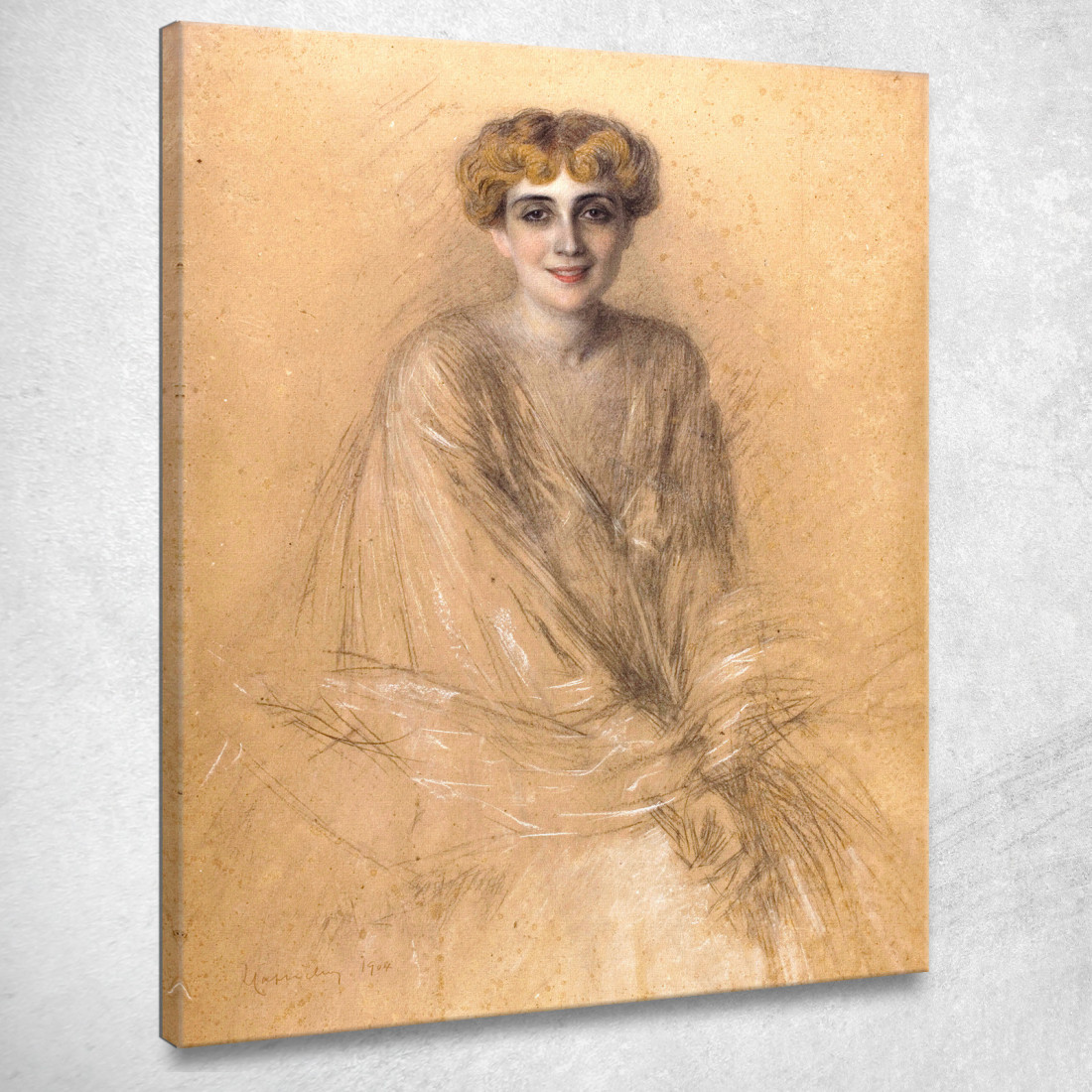 Ritratto Di Madame Lucien Muhlfeld Leonetto Cappiello lcp94 quadro stampato su tela