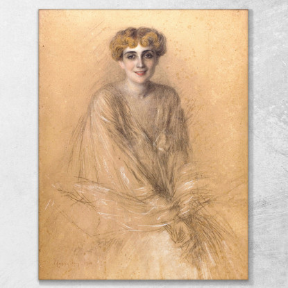 Ritratto Di Madame Lucien Muhlfeld Leonetto Cappiello lcp94 quadro stampato su tela