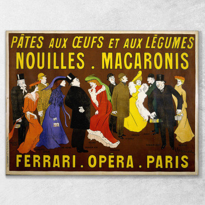 Poster Per Tagliatelle E Pasta Leonetto Cappiello lcp95 quadro stampato su tela