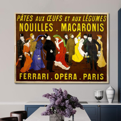 Poster Per Tagliatelle E Pasta Leonetto Cappiello lcp95 quadro stampato su tela