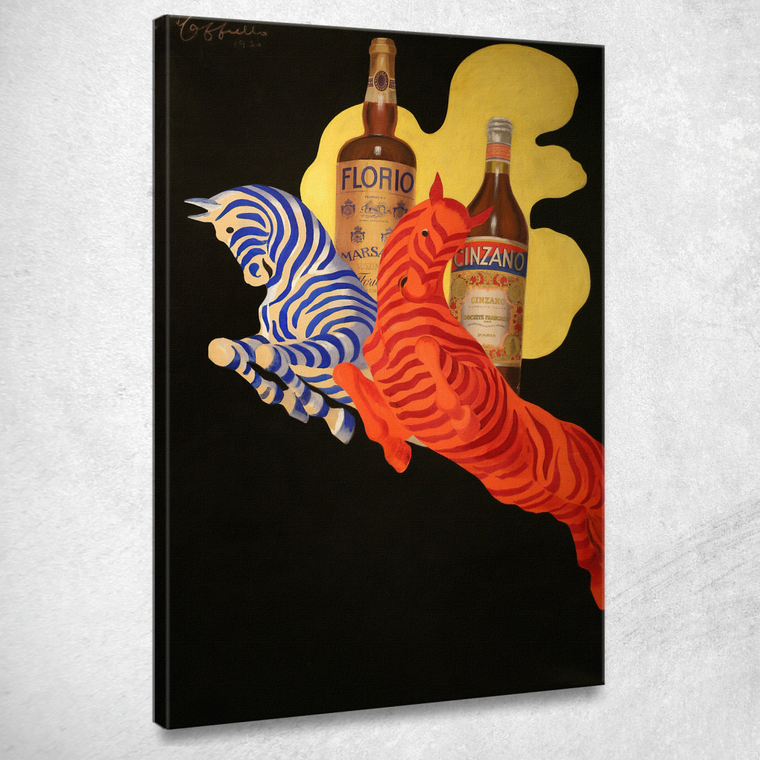 Manifesto Per Florio Cinzano Leonetto Cappiello lcp96 quadro stampato su tela