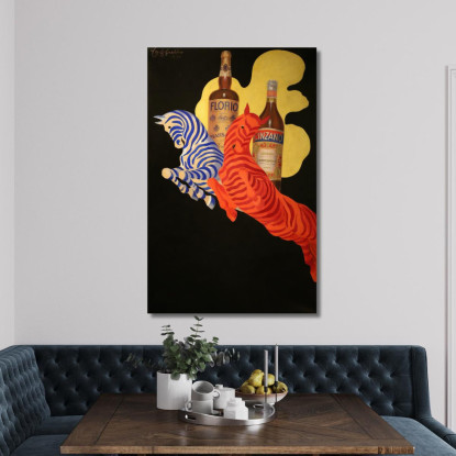 Manifesto Per Florio Cinzano Leonetto Cappiello lcp96 quadro stampato su tela