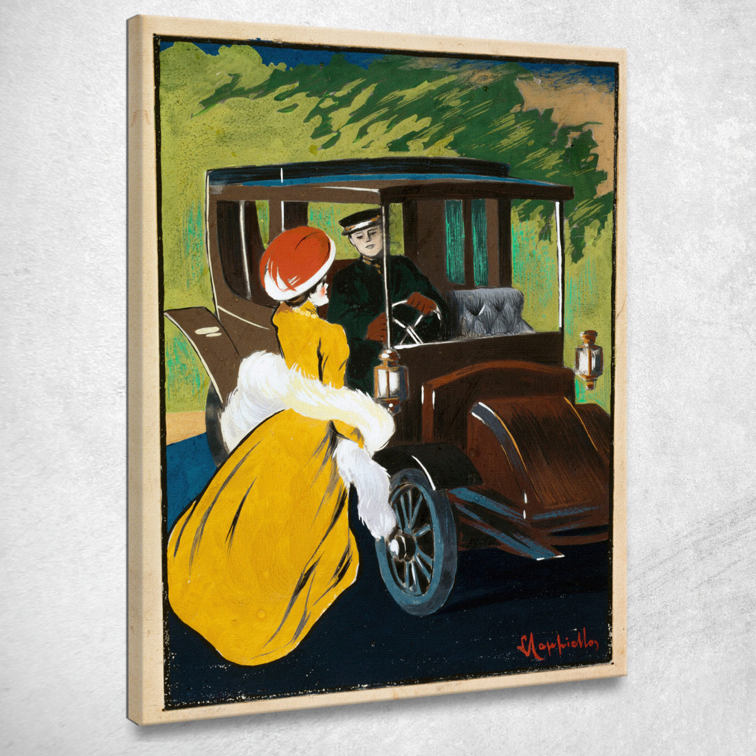 Progetto Di Poster Per Automobili Charron Leonetto Cappiello lcp99 quadro stampato su tela