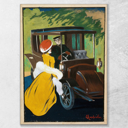 Progetto Di Poster Per Automobili Charron Leonetto Cappiello lcp99 quadro stampato su tela
