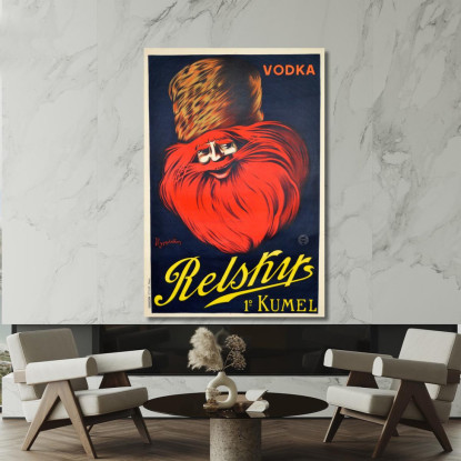 Vodka Relsky S Leonetto Cappiello lcp100 quadro stampato su tela