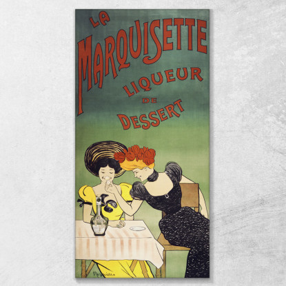 Il Liquore Da Dessert Marquisette Leonetto Cappiello lcp105 quadro stampato su tela