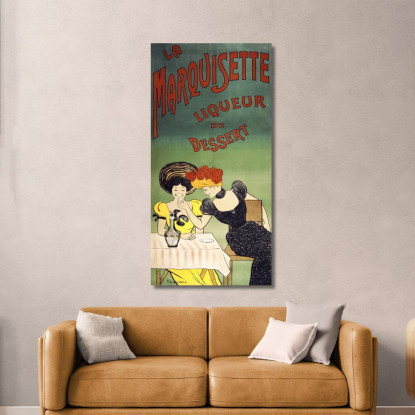 Il Liquore Da Dessert Marquisette Leonetto Cappiello lcp105 quadro stampato su tela