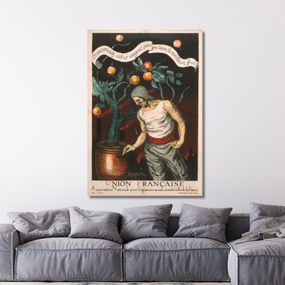 Unione Francese Per L'Espansione Morale E Materiale Della Francia Leonetto Cappiello lcp109 quadro stampato su tela