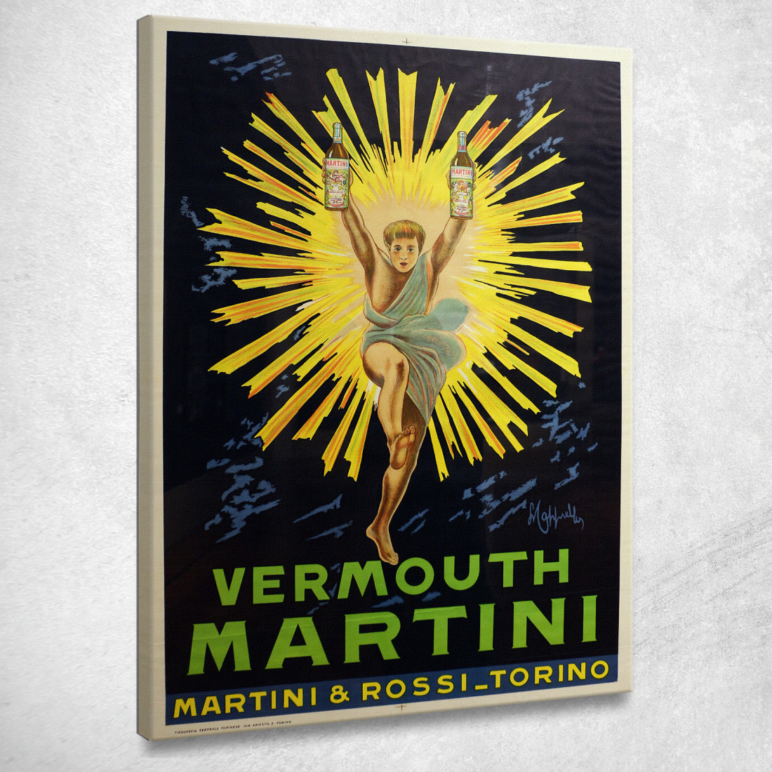 Vermut Martini Leonetto Cappiello lcp112 quadro stampato su tela