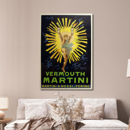 Vermut Martini Leonetto Cappiello lcp112 quadro stampato su tela