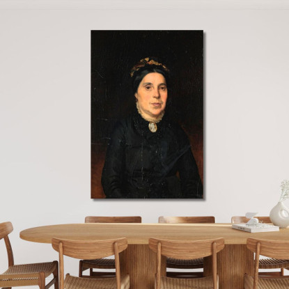 Ritratto Della Moglie Di Ignaz Deutsch Ludwig Deutsch ldt19 quadro stampato su tela