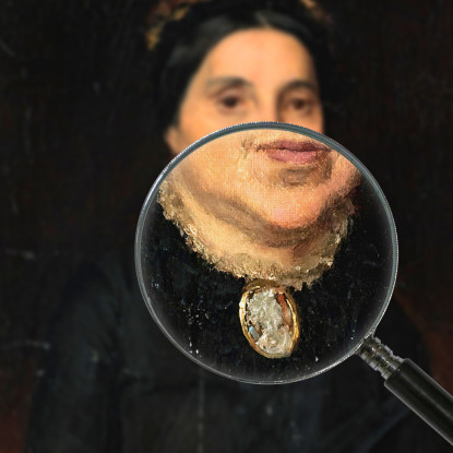 Ritratto Della Moglie Di Ignaz Deutsch Ludwig Deutsch ldt19 quadro stampato su tela