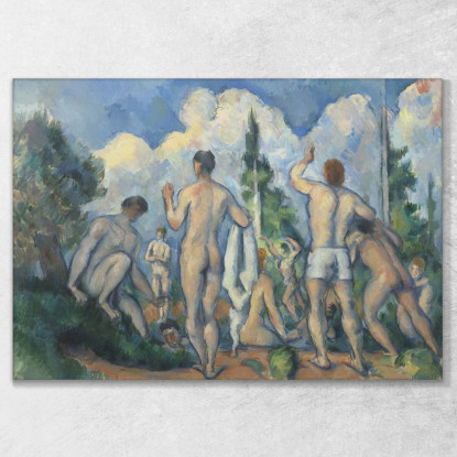 Bagnanti Paul Cézanne pcz9 quadro stampato su tela