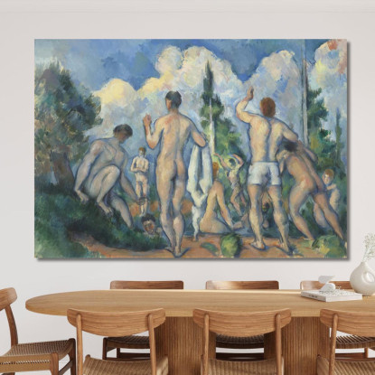Bagnanti Paul Cézanne pcz9 quadro stampato su tela