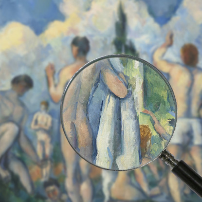 Bagnanti Paul Cézanne pcz9 quadro stampato su tela