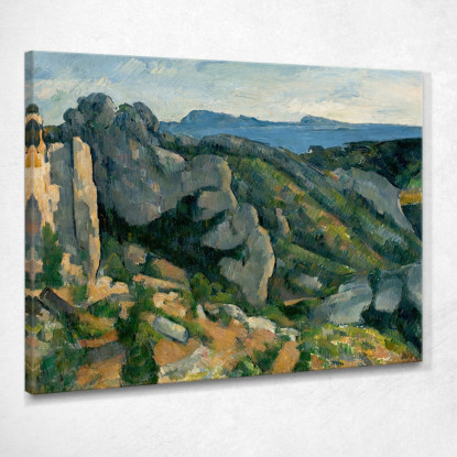 Scogliere A L'Estaque Paul Cézanne pcz18 quadro stampato su tela