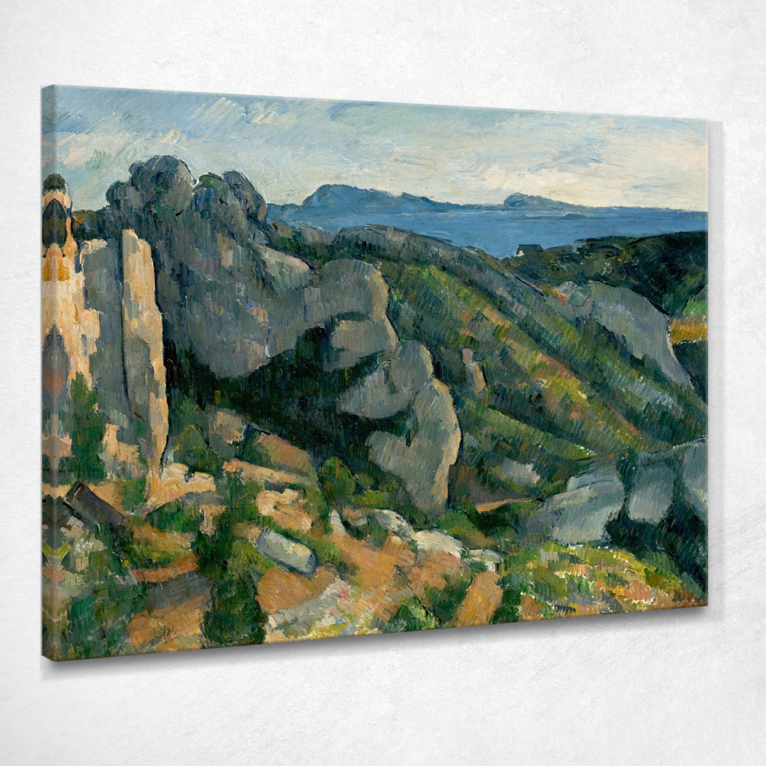 Scogliere A L'Estaque Paul Cézanne pcz18 quadro stampato su tela