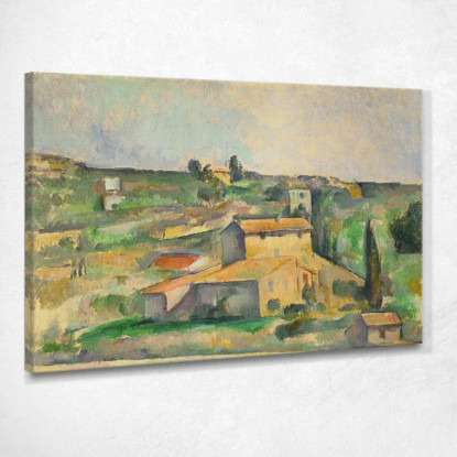 Campi A Bellevue Paul Cézanne pcz24 quadro stampato su tela