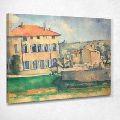 Casa Ad Aix Paul Cézanne pcz33 quadro stampato su tela