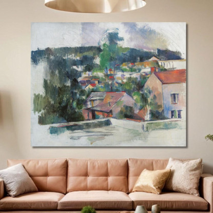 Paesaggio Paul Cézanne pcz42 quadro stampato su tela