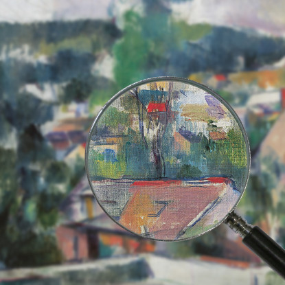 Paesaggio Paul Cézanne pcz42 quadro stampato su tela