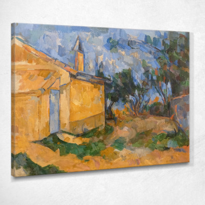 Il Capannone Del Jourdan Paul Cézanne pcz47 quadro stampato su tela