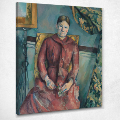 Signora Paul Cézanne pcz50 quadro stampato su tela